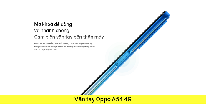 Vân tay Oppo A54 4G