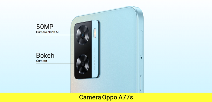 Camera trước camera sau Oppo A77s