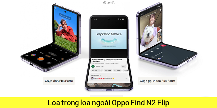 Loa Ngoài Loa trong Oppo Find N2 Flip