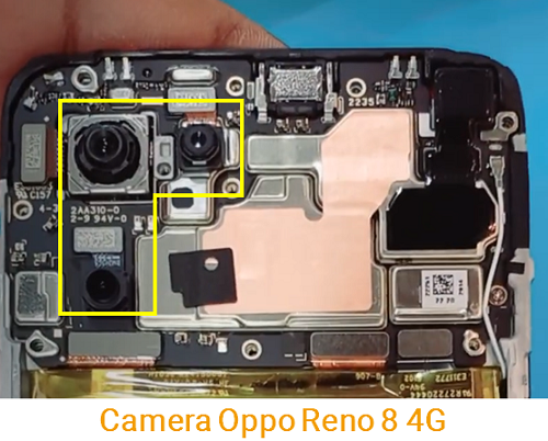 Camera trước camera sau Oppo Reno 8 4G