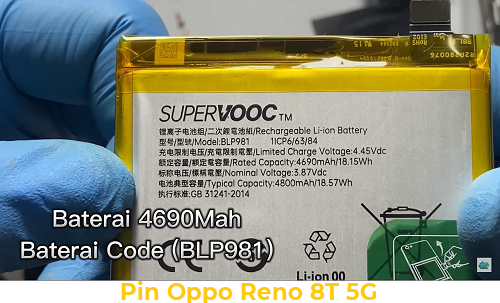 Pin điện thoại Oppo Reno 8T 5G