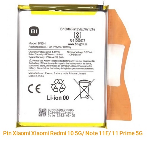 Thay Pin Xiaomi Redmi 10 5G/ Note 11E/ 11 Prime 5G