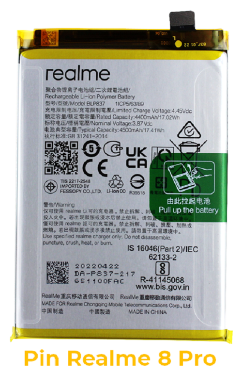 Pin Realme 8 Pro