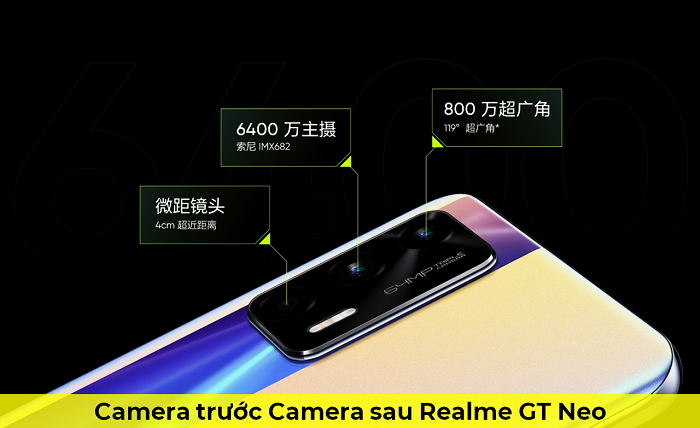 Camera trước Camera sau Realme GT Neo