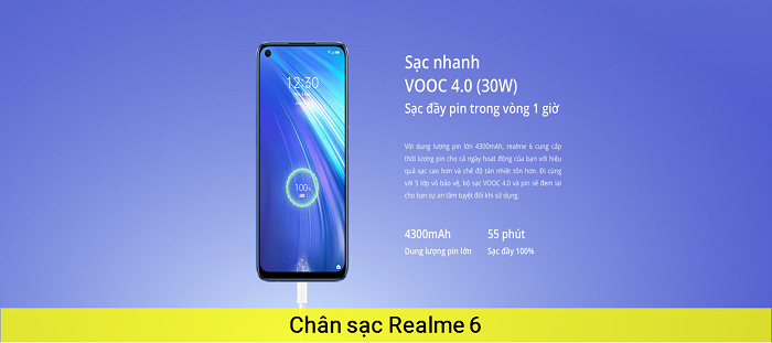 Chân sạc điện thoại Realme 6