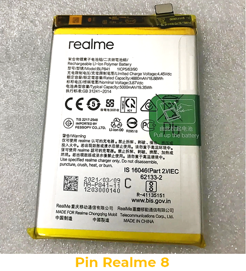 Pin Realme 8 RMX3085