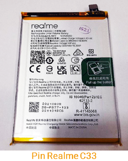 Pin Realme C33