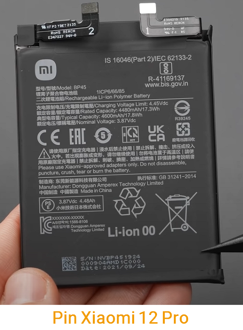 Thay Pin Xiaomi 12 Pro 