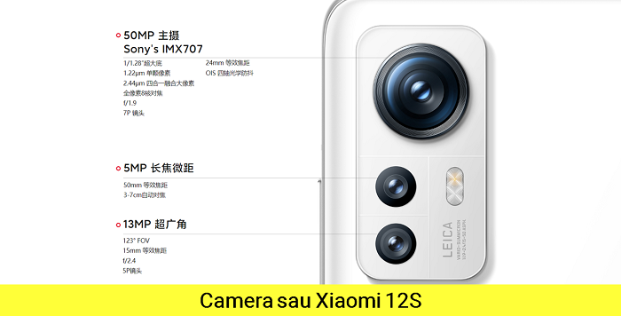 Thay Camera trước Camera sau Xiaomi Xiaomi 12S 