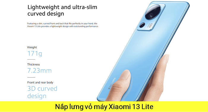 Thay Nắp Lưng Vỏ máy Xiaomi Xiaomi 13 Lite