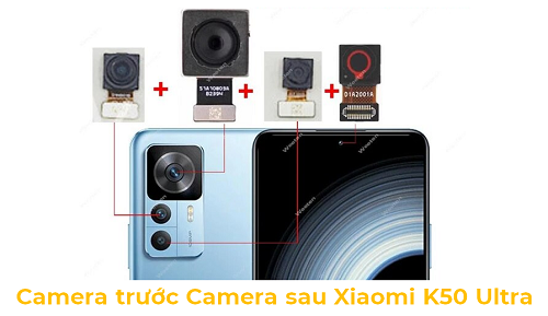 Camera Trước Camera sau Xiaomi K50 Ultra