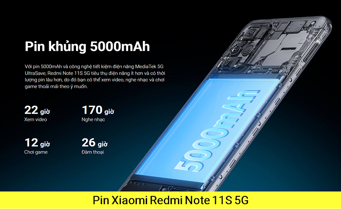 Thay Pin Xiaomi Redmi Note 11S 5G