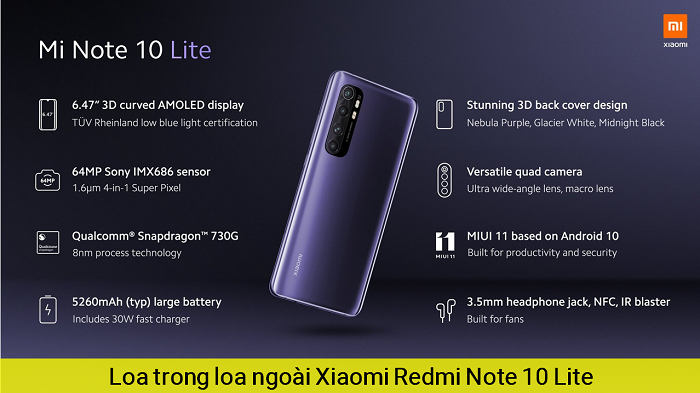 Loa trong Loa Ngoài Xiaomi Redmi Note 10 Lite