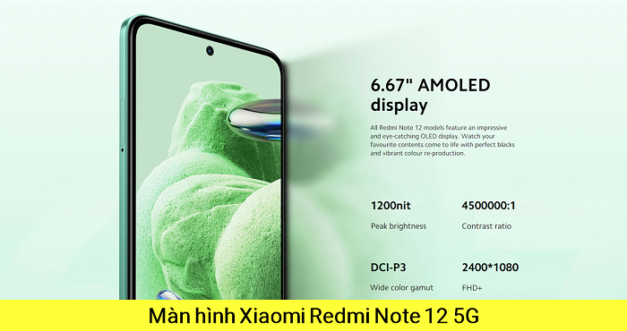 Màn hình Xiaomi Redmi Note 12 5G