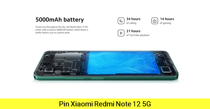 Pin Xiaomi Redmi Note 12 5G