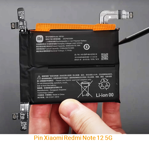 Pin Xiaomi Redmi Note 12 5G