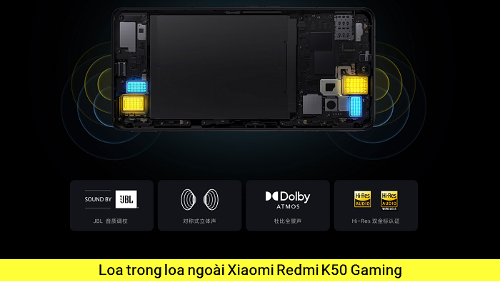 Loa trong Loa Ngoài Xiaomi Redmi K50 Gaming 