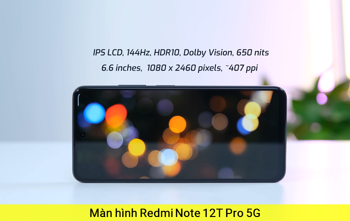 Màn hình Xiaomi Redmi Note 12T Pro 5G