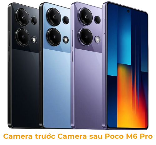 Camera trước Camera sau Xiaomi Poco M6 Pro