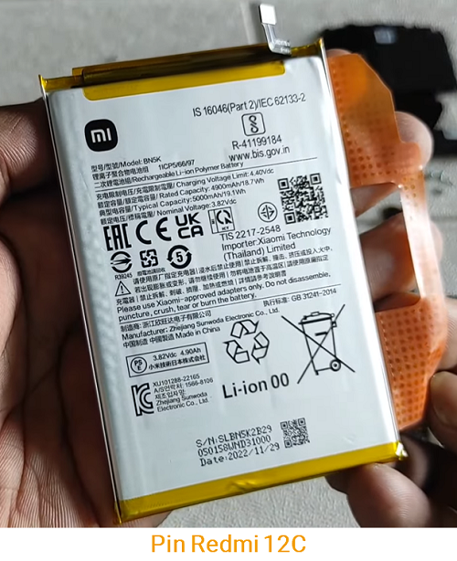 Pin Xiaomi Redmi 12C