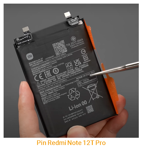 Pin Xiaomi Redmi Note 12T Pro 5G