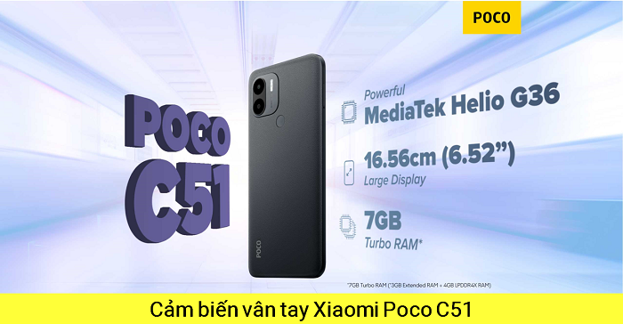 Cảm biến Vân Tay Xiaomi Poco C51