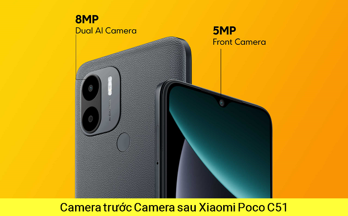 Camera trước Camera sau Xiaomi Poco C51