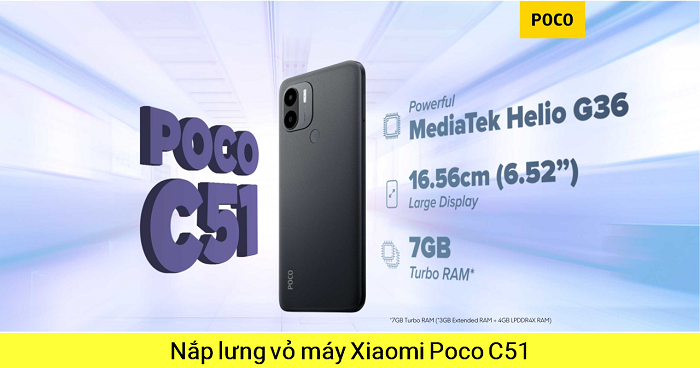 Thay Nắp Lưng Xiaomi Poco C51