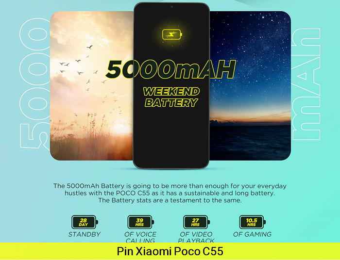 Pin Xiaomi Poco C55