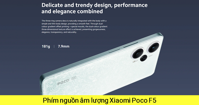 Phím Nguồn Âm lượng Poco F5