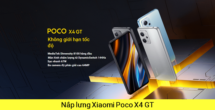 Thay Nắp Lưng Xiaomi Poco X4 GT