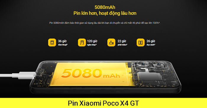 Thay Pin Xiaomi Poco X4 GT