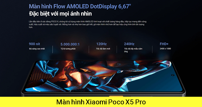 Màn hình Xiaomi Poco X5 Pro 5G