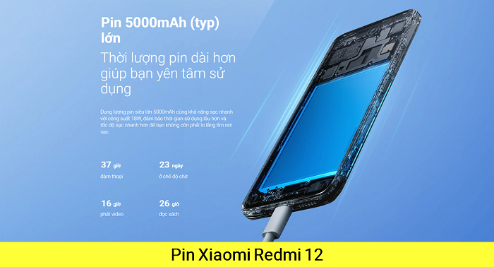 Thay Pin Redmi 12 Pin Xiaomi