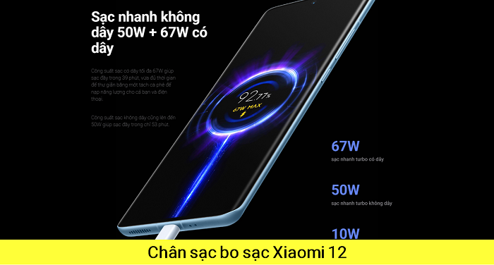 Thay Chân Sạc Bo sạc Xiaomi Xiaomi 12