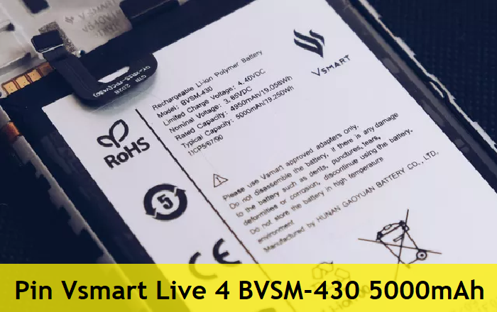 Pin Vsmart Live 4 BVSM-430 5000mAh