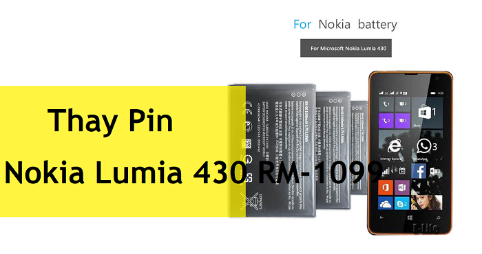 Pin Điện Thoại Nokia Lumia 430 RM-1099 BN-06 1500mAh