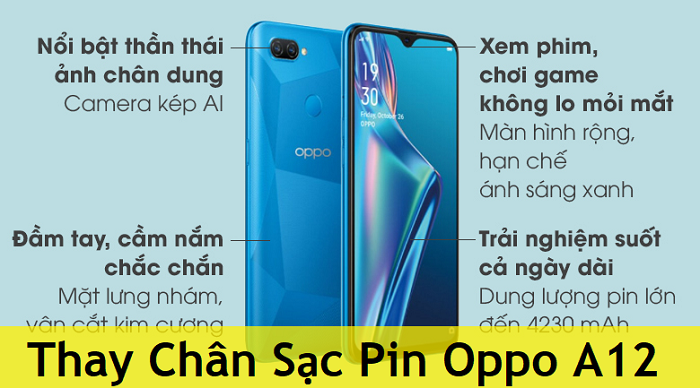 Thay Chân Sạc Pin Oppo A12