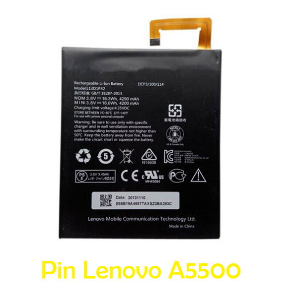 Pin Lenovo IdeaTab A8-50 HD A5500 L13D1P32 4200mAh
