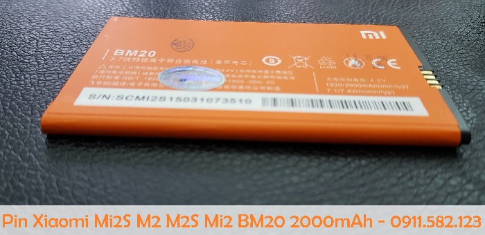 Pin Xiaomi Mi2S M2 M2S Mi2 BM20 2000mAh