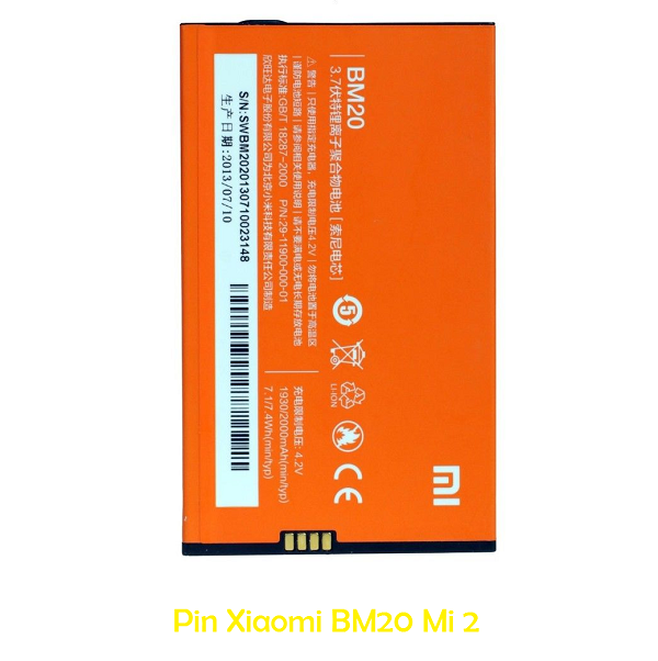 Pin Xiaomi Mi2S M2 M2S Mi2 BM20 2000mAh