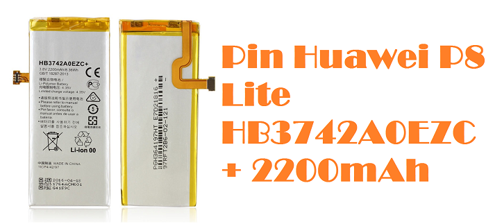 Pin Huawei P8 Lite HB3742A0EZC+ 2200mAh