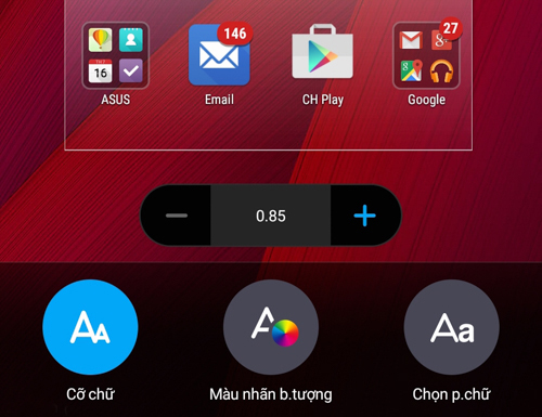 Font chu zenfone 2 UI