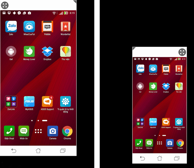Che do su dung mot tay - zenfone 2 UI