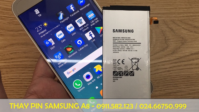 Pin Dien Thoai Samsung A8 A800S