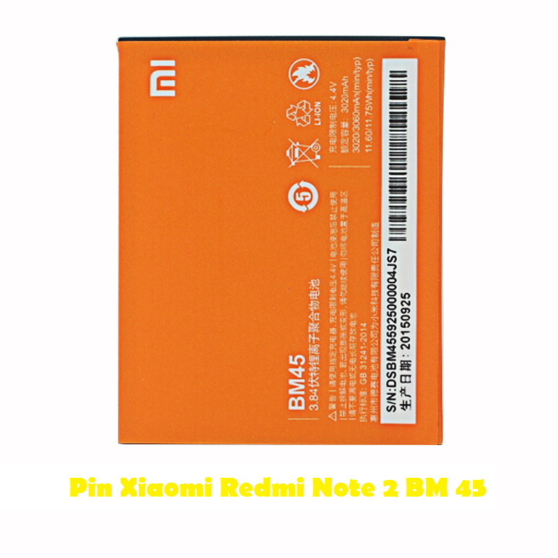 Pin Xiaomi Redmi Note 2 BM 45