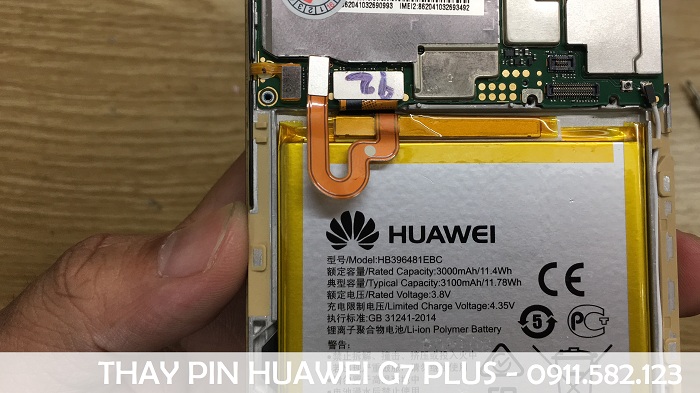 Thay pin điện thoại Huawei G7 Plus
