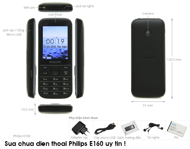 Sua chua Philips E160