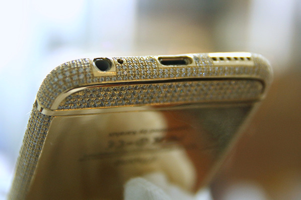 iphone 6 bằng vàng và kim cương