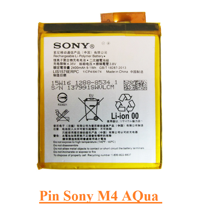 Pin Sony M4 AQua GBT 18287-2013 2400mAh